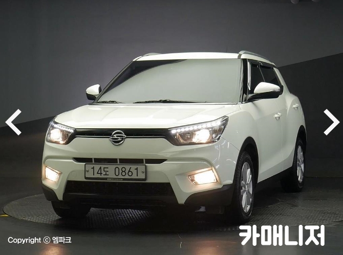  수원 SK V1 모터스 티볼리 중고 시세는?
