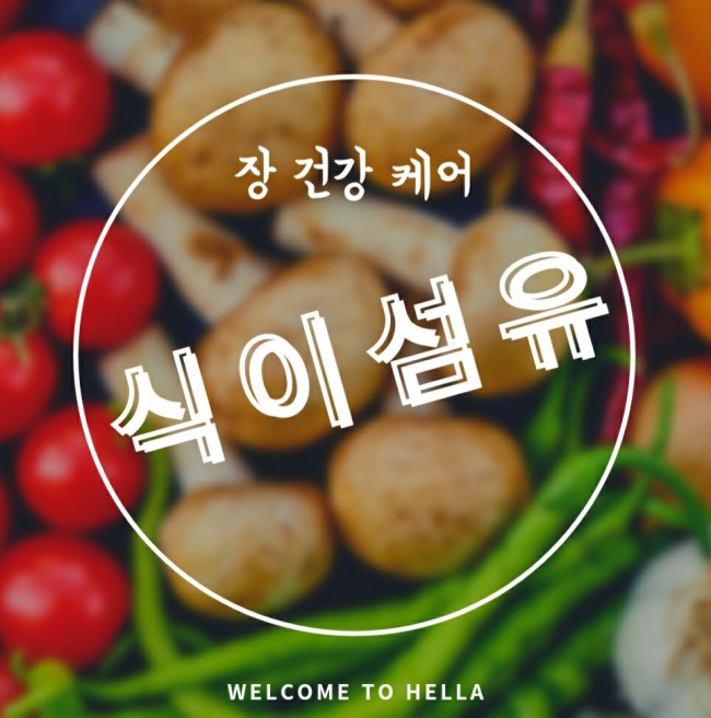  장 건강 - 식이섬유 편