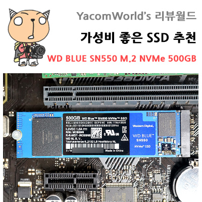 가성비 좋은 SSD 추천 WD BLUE SN550 M.2 NVMe 500GB 리뷰