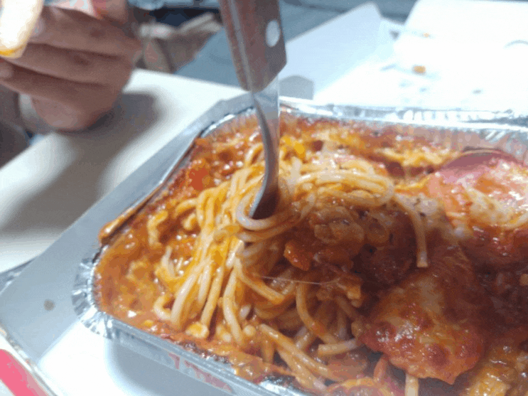  스케치 피자] 나도 시켜 먹어봤다. 슈퍼슈프림 피자와 페퍼로니 스파게티