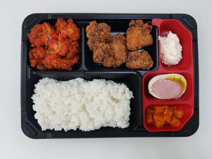  [간단리뷰]GS25 편의점샛별이 마늘치킨&깐풍치킨 도시락 구매후기