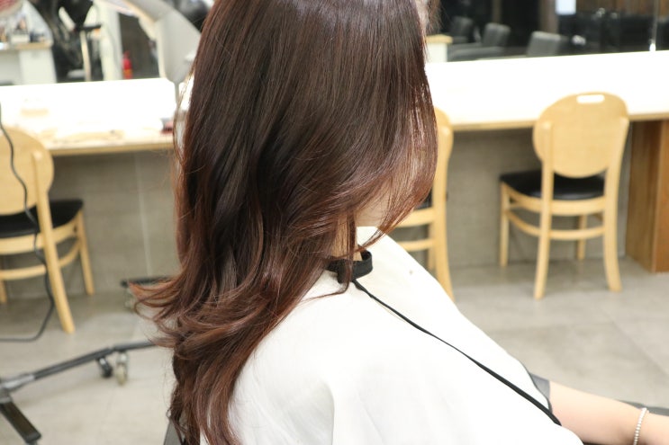  경성대 미용실 리소헤어 경성대점 - 레드브라운 염색 (Stylist. 가람)