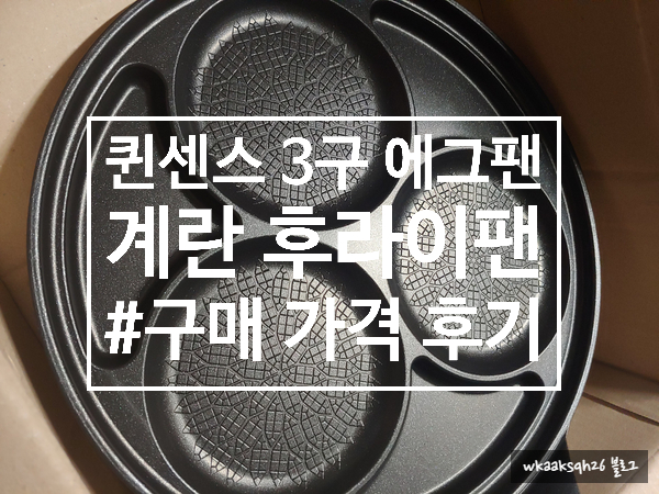  [에그팬]퀸센스 3구 에그팬 구매 가격 후기
