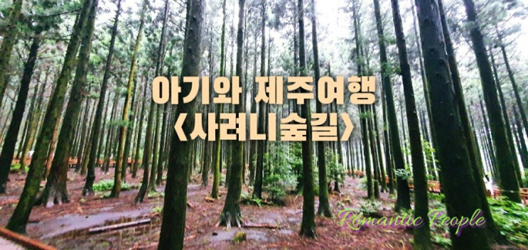 아기와 함께 제주여행3탄&lt;사려니숲길&gt;