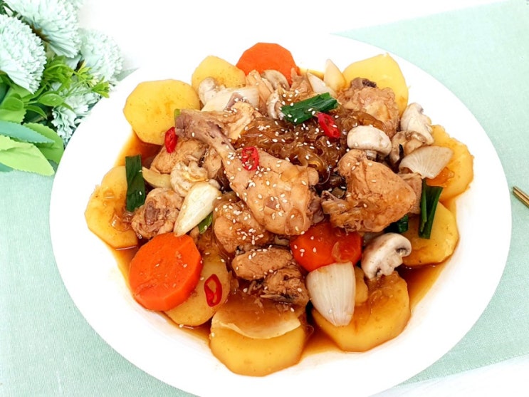  초간단 말복 보양음식 찜닭만들기~ 청정원 찜닭양념으로