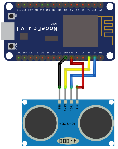 MicroPython(마이크로파이썬)과 초음파센서를 이용하여 거리 측정해보기(feat. HC-SR04+)