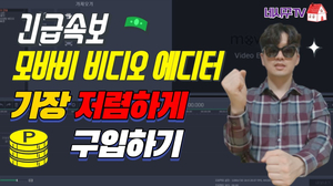 모바비 비디오 에디터 가장 저렴하게 구입하는 방법 (초보자용 동영상 편집 프로그램 싸게 사는 방법)