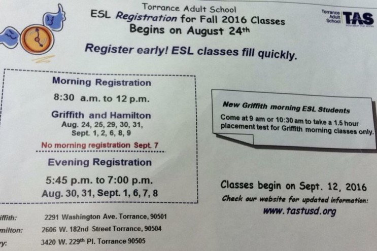 Torrance Adult School_ESL classes