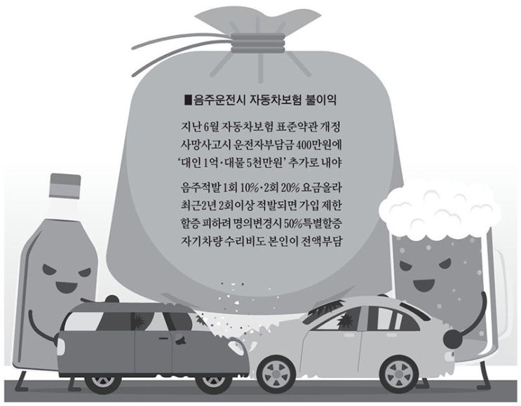 보험 있어도 음주·뺑소니 땐 최대 1억5400만원 자부담 보험 있어도 음주·뺑소니 땐 최대 1억5400만원 자부담