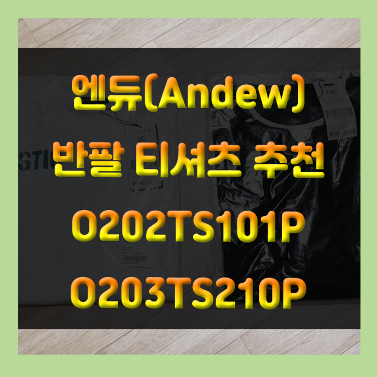 간편하고 편안한 앤듀(Andew) 티셔츠 2종(O202TS101P, O203TS210P) 사용 후기!