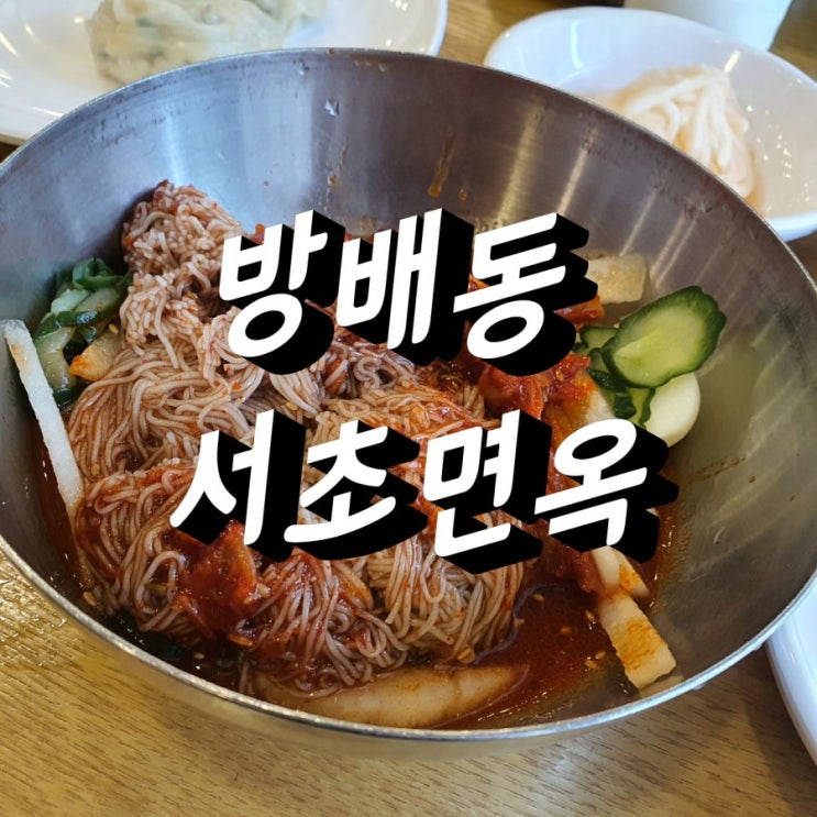  방배동 서래마을냉면 서초면옥 회냉면 만두 함흥냉면맛집