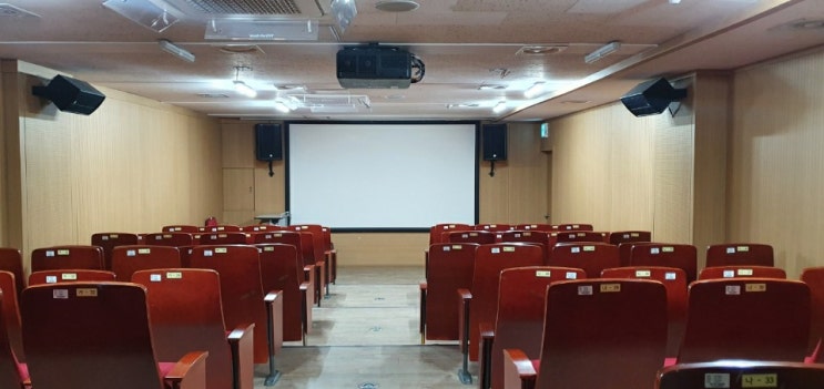  김포 노인복지관 어르신 강의용 빔프로젝터 강당 설치후기