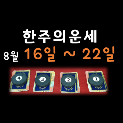  무료주간운세 8월16일~22일, 아무리열심해도 운과 시가 안따르면 힘들어요. 분당유명한타로 선영타로