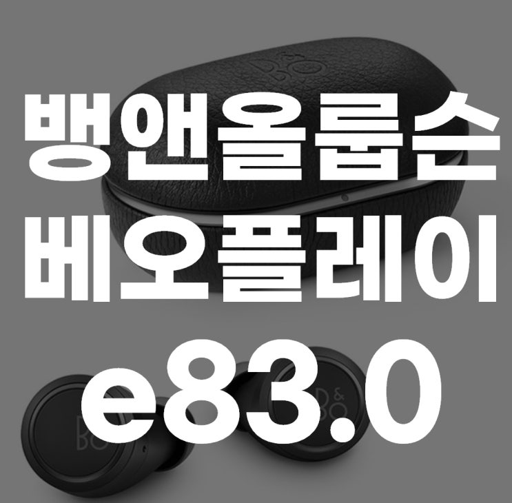 뱅앤올룹슨 베오플레이 e83.0 블루투스 이어폰