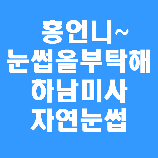  눈썹맛집 하남미사 자연눈썹 홍언니네일