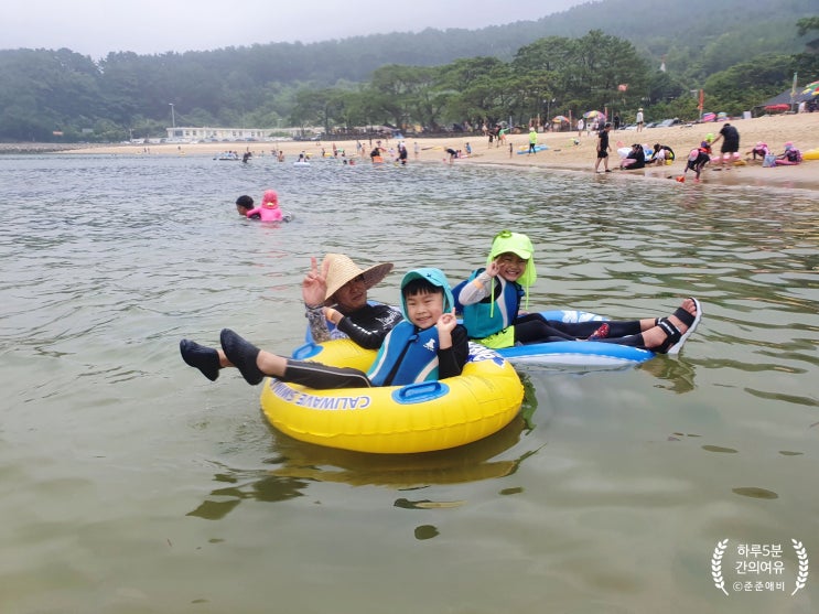  [거제 가볼만한 곳] 아이들과 함께 하기 좋은 명사 해수욕장 물놀이와 해상데크 구경하기.