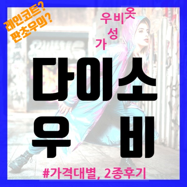  다이소 우비, 2종류 후기(가성비!)