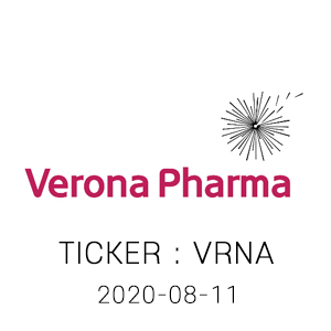  VRNA 베로나 제약 Verona Phama stock 분석 아인 08-11