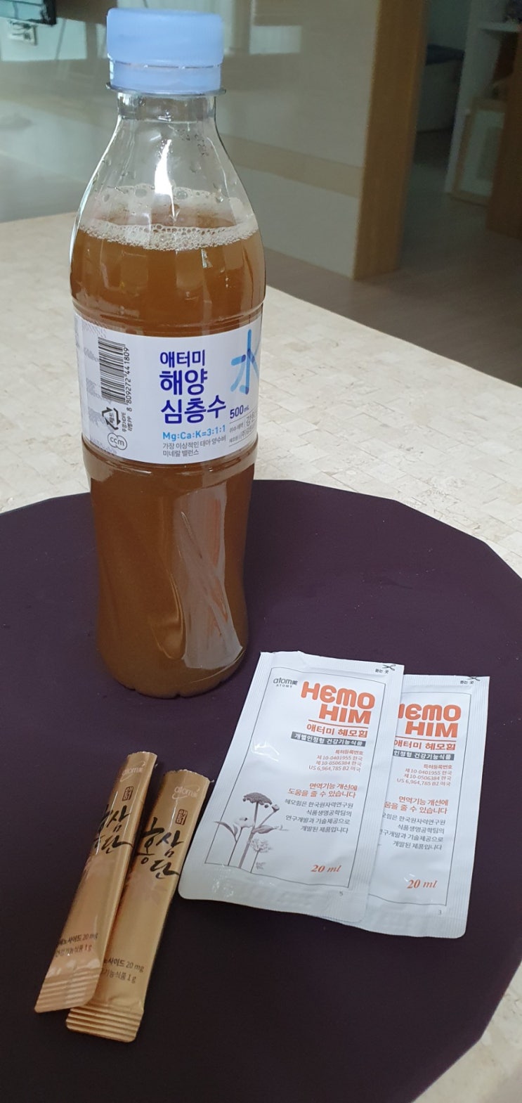  헤모힘과 홍삼단의 콜라보