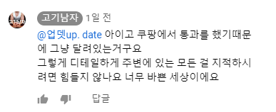  유튜버 고기남자 쿠팡 파트너스(광고) 결과
