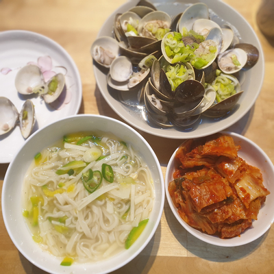 백합/동죽/바지락조개 칼국수, 보리멸 낚시-태안, 청포대 해수욕장