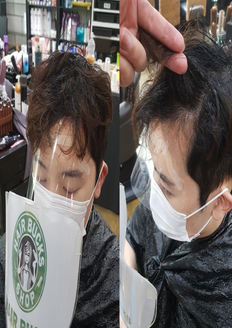  과도한 시술로인해 머리가 엉망이신 남자분들! 링거펌으로 고민해결하세요!! 수원정자동미용실 링거펌 헤어벅스
