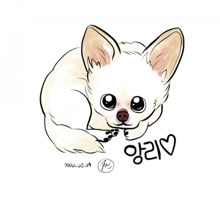 이웃 지원님께서 "앙리"를 그려주셨어요 . 너무 감사합니다.