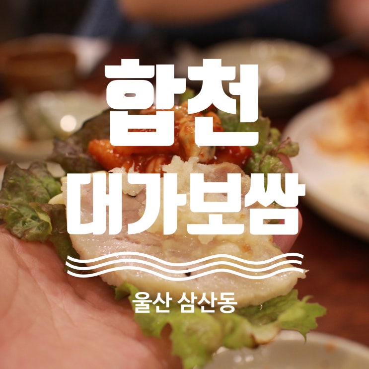 울산 보쌈 맛집 합천대가보쌈 탐방기