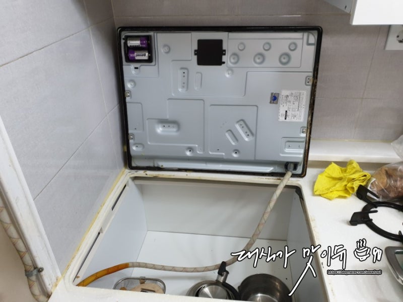쿡탑 가스레인지 점화불량 / 린나이 가스레인지 건전지 교체방법