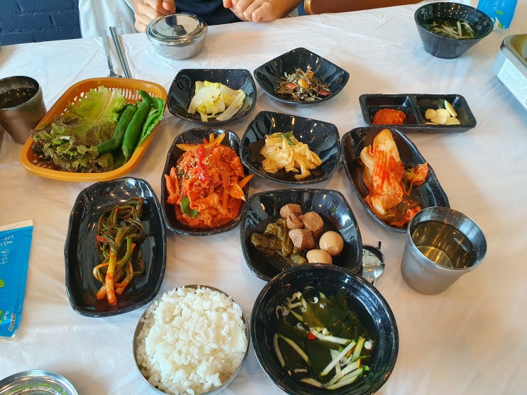 함덕맛집 오례밥집 9첩반상 정식이 단돈 6천원!!