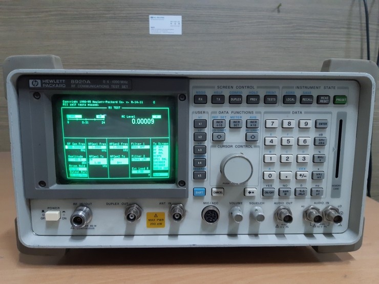  무전기 테스트 장비 RF Communication Test Set 8920A(HP) 중고 계측기 판매/렌탈/매입/수리