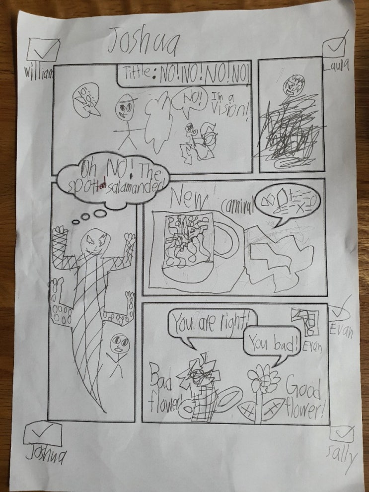  코믹북스 / cartoons / 어린이영어만화 / 일곱살만화