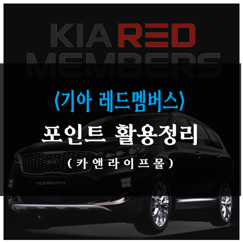 기아 레드멤버스 포인트 활용 정리, 카앤라이프몰 : 네이버 블로그 기아 레드멤버스 포인트 활용 정리, 카앤라이프몰 : 네이버 블로그