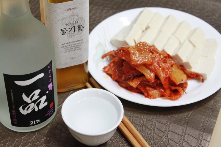  삼진방앗간 들기름 두부김치에 딱