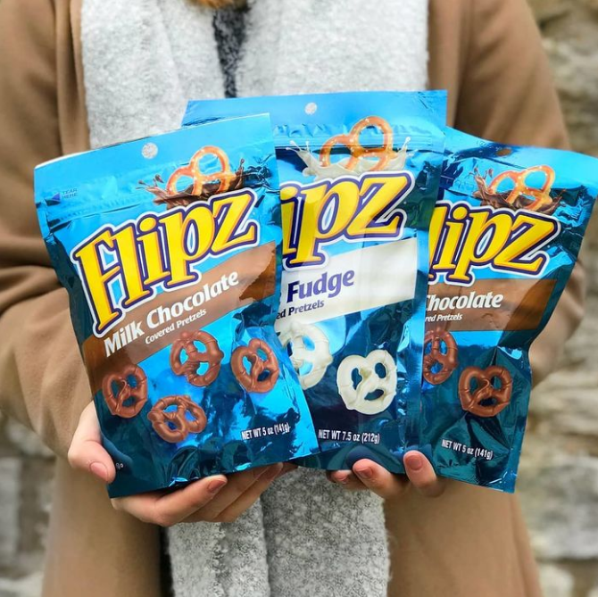  해외 직구 1위 호주 과자 Flipz 플립즈 밀크 초콜릿 커버드 프레첼