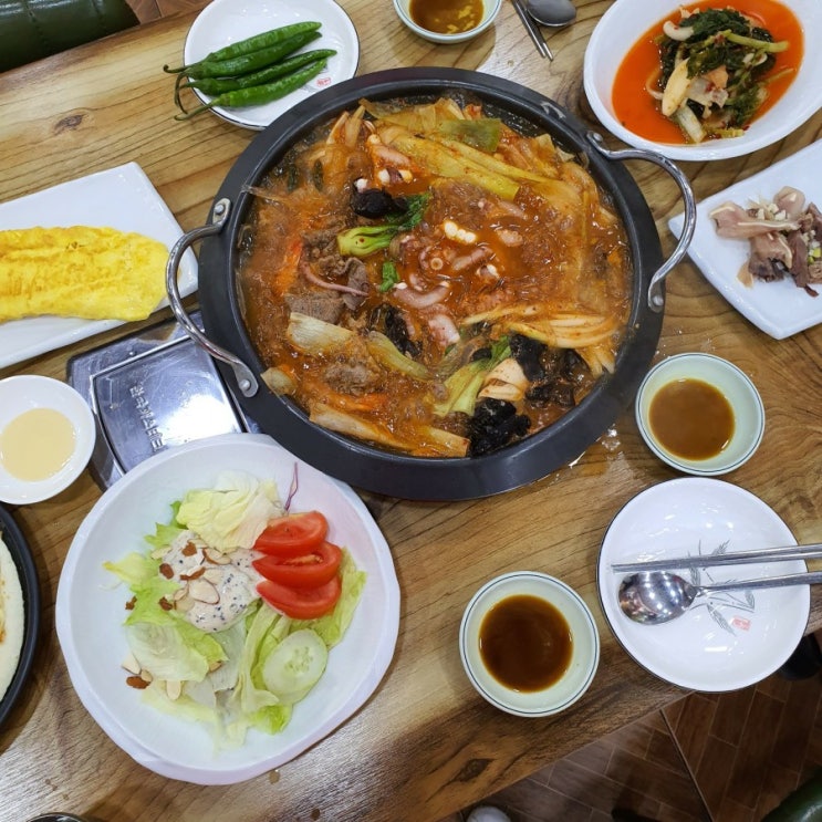  광명 철판요리 소하동 맛집 한가네철판요리손칼국수