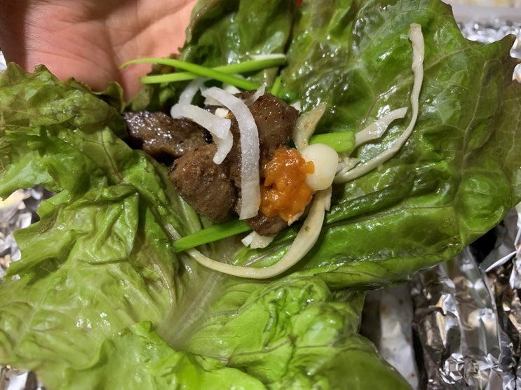  강동구/ 명일동맛집  숯불돼지갈비 "마포집" 배달해서 먹었어요