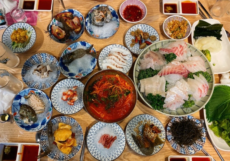  [해운대맛집]해운대다찌 A코스(참돔,광어,우럭)상다리 부러지는 30가지 코스요리(스끼다시)