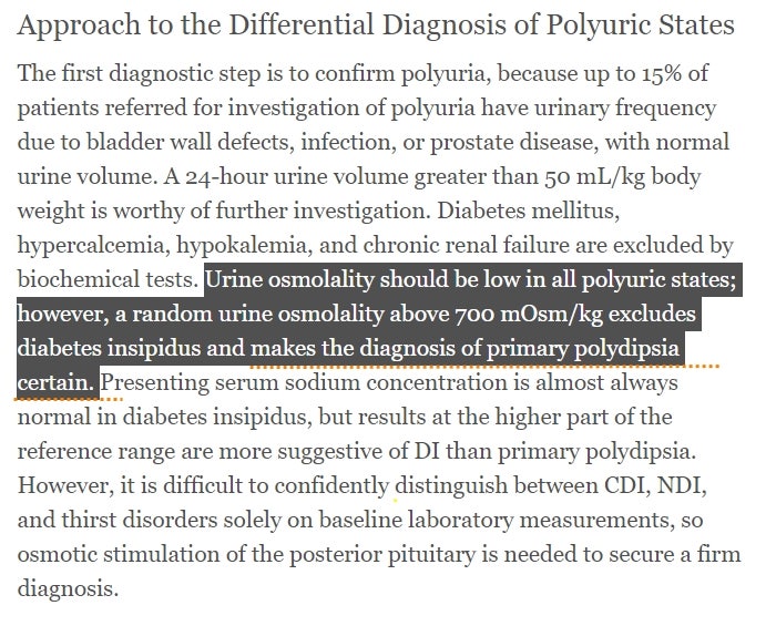 [Nephrology] Diabetes insipidus에서 polyuria 정의와 urine osmolality : 네이버 블로그