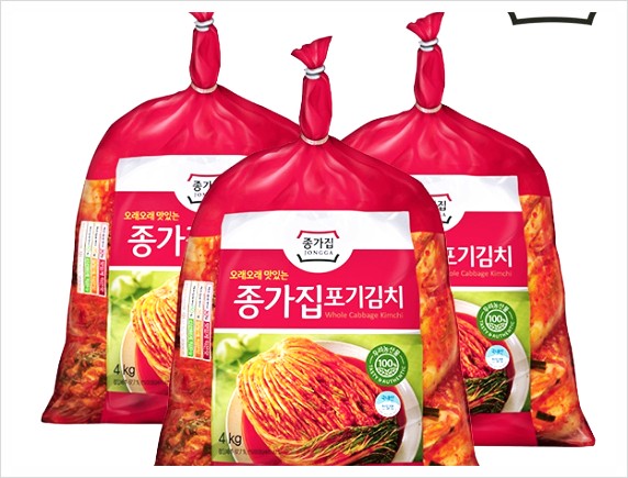  이건 사야해) [K쇼핑]종가집 포기김치 12kg(4kg+4kg+4kg), 단일상품입니다 !