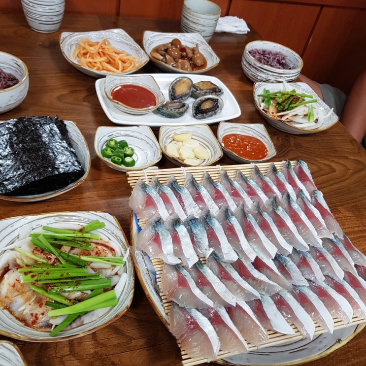  제주도만선식당 고등어회 제주도 모슬포항맛집