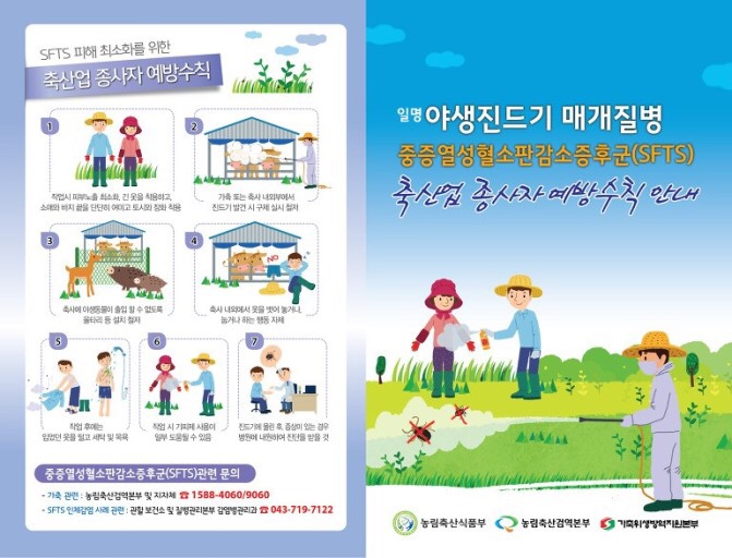  살인진드기병 중증열성혈소판감소증후군 SFTS 예방법
