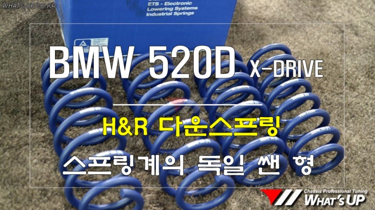  H&R 다운스프링으로 BMW 520D에 드레스업 갬성을 입혀보자 <인천 튜닝샵 와츠업>