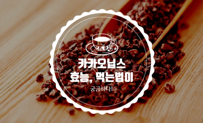  카카오닙스 효능과 먹는법이 궁금하다