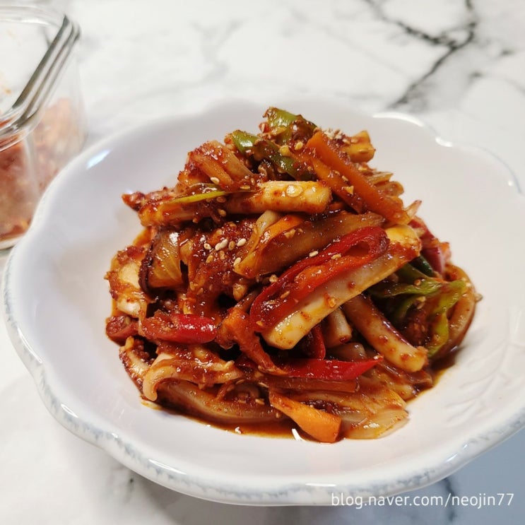 Jinny's 집밥레시피 매운오징어볶음 만들기 국물까지 맛있게~~! Jinny's 집밥레시피 매운오징어볶음 만들기 국물까지 맛있게~~!