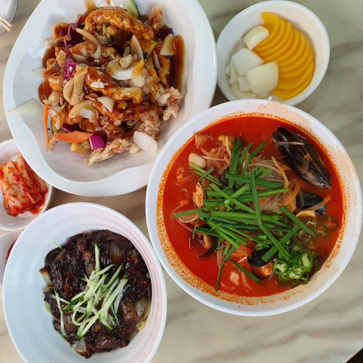  시흥 짬뽕 맛집 회식 장소로 좋은 태양중식