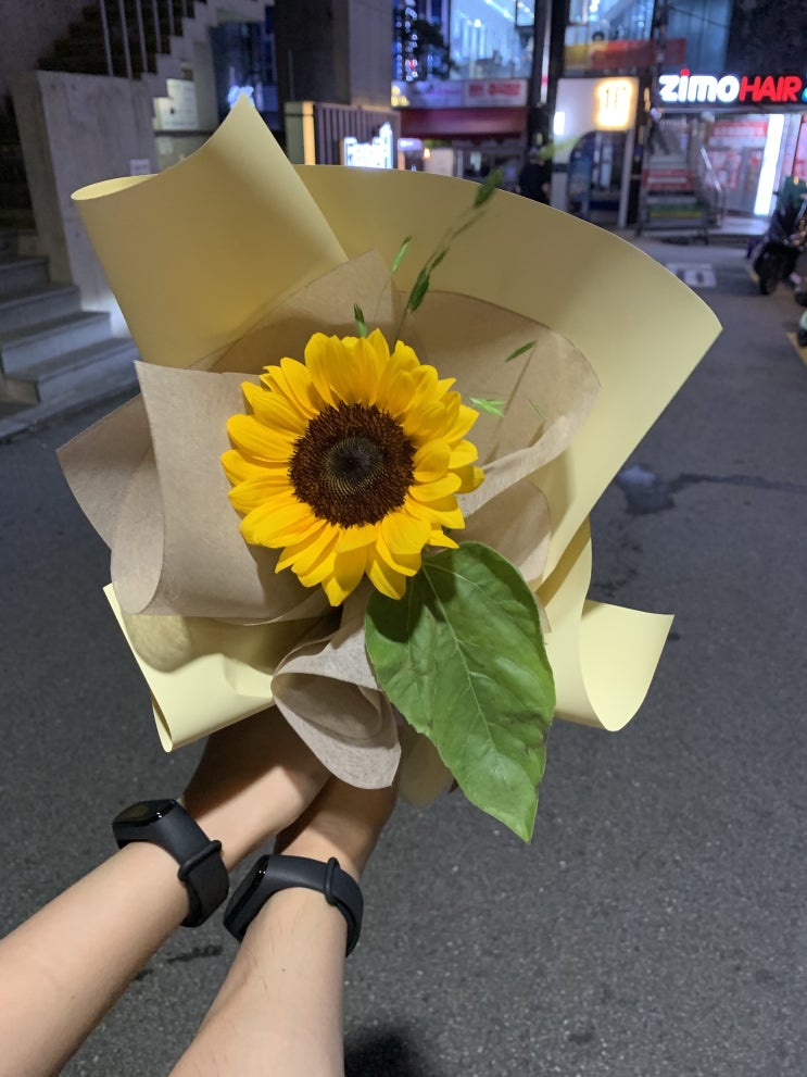 해바라기와 커플용 미밴드4 후기 해바라기와 커플용 미밴드4 후기