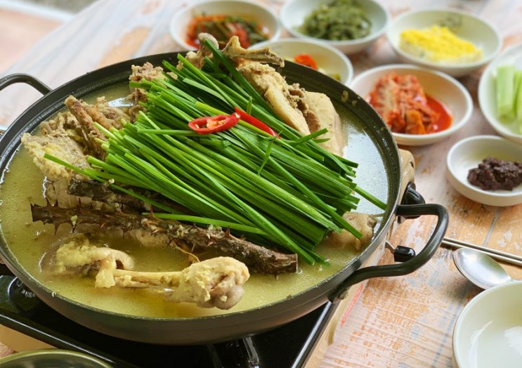  [원주]치악산 맛집 '산모퉁이' 닭백숙 닭볶음탕 밥집
