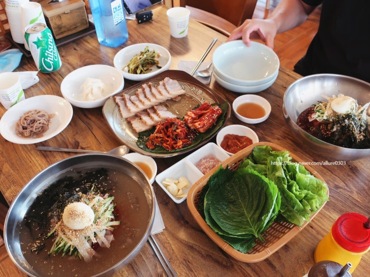  동래막국수 동래시장맛집 < 소양강춘천막국수 >에서 시원한 막국수와 보쌈 수육
