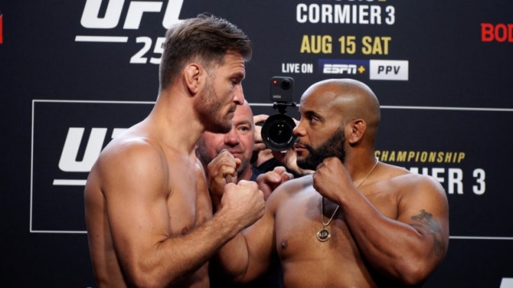 UFC 252: 미오치치 대 코미에 계체량 결과 + 페이스 오프 UFC 252: 미오치치 대 코미에 계체량 결과 + 페이스 오프